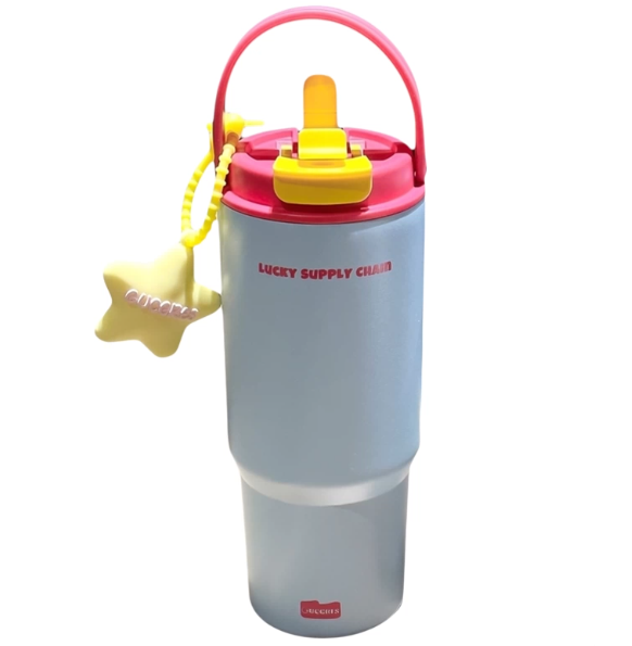 New model stainless steelinsulated cup with large capacityand straw design